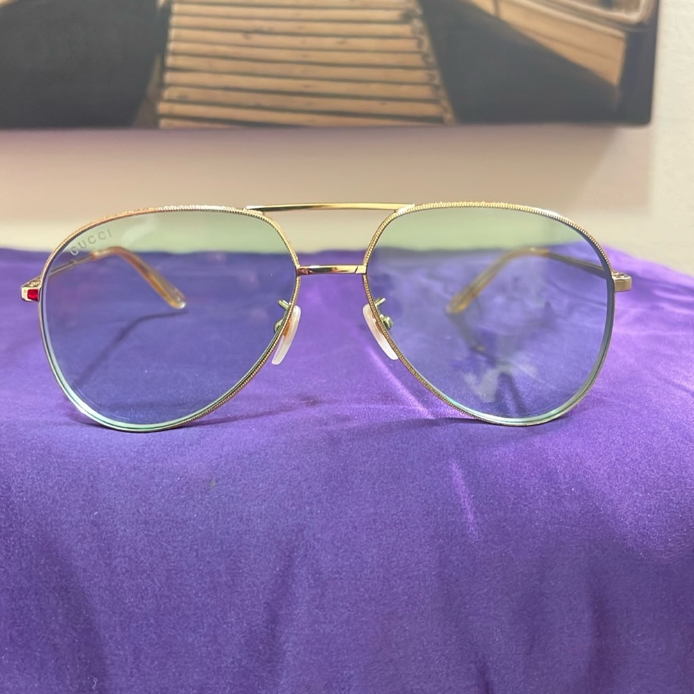 Gucci Gold Aviator Sunglasses GG0356S